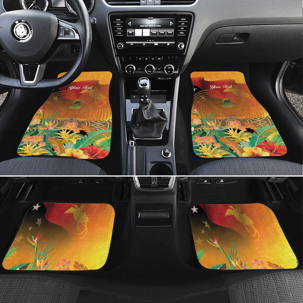 Personalised Papua New Guinea Independence Day Car Mats One People One Nation One Country LT14 Set 4pcs Multicolor - Polynesian Pride