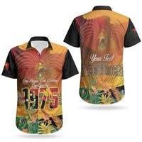 Personalised Papua New Guinea Independence Day Couples Matching Summer Maxi Dress and Hawaiian Shirt One People One Nation One Country LT14 - Polynesian Pride