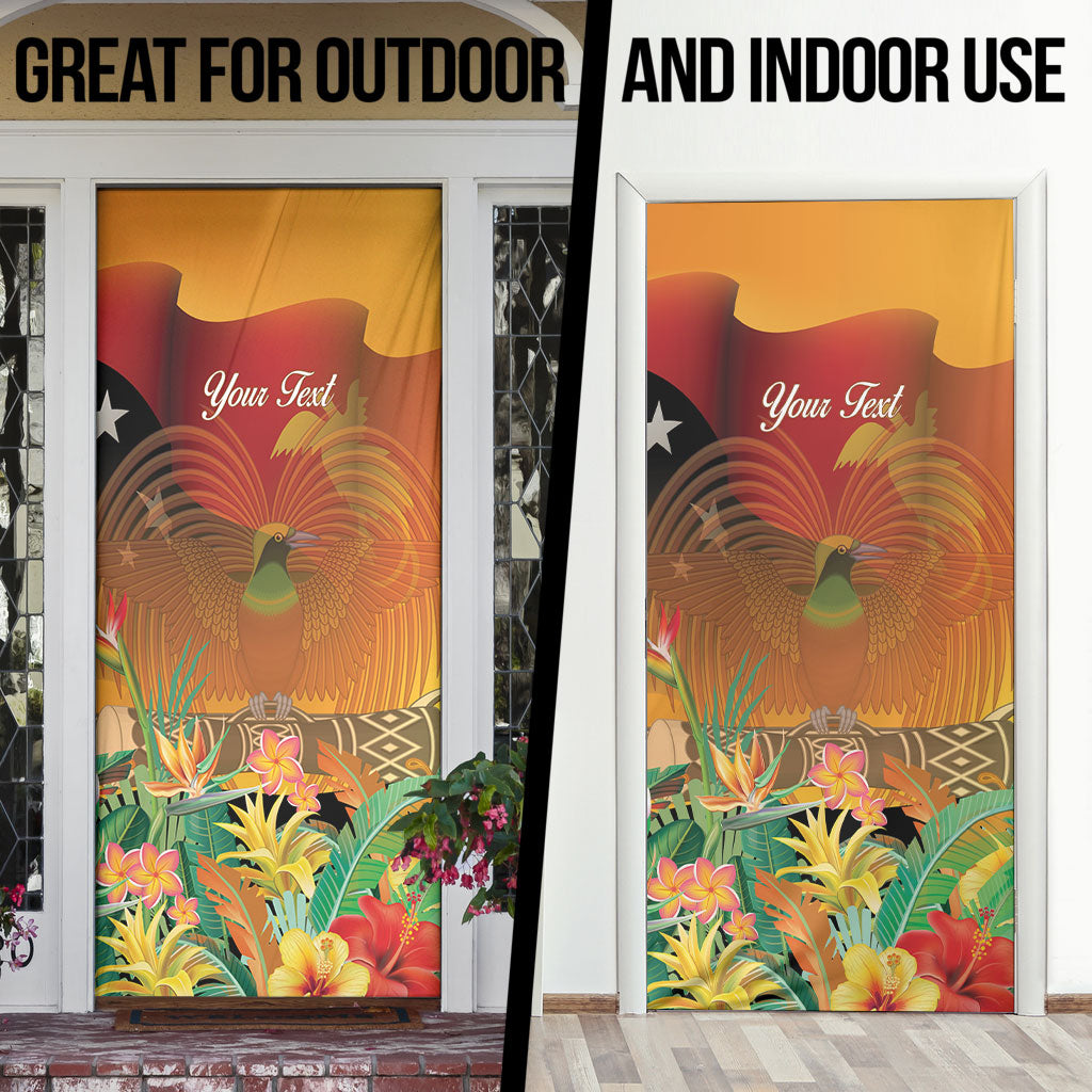 Personalised Papua New Guinea Independence Day Door Cover One People One Nation One Country LT14 - Polynesian Pride