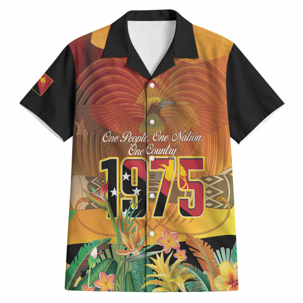 Personalised Papua New Guinea Independence Day Hawaiian Shirt One People One Nation One Country LT14 Multicolor - Polynesian Pride