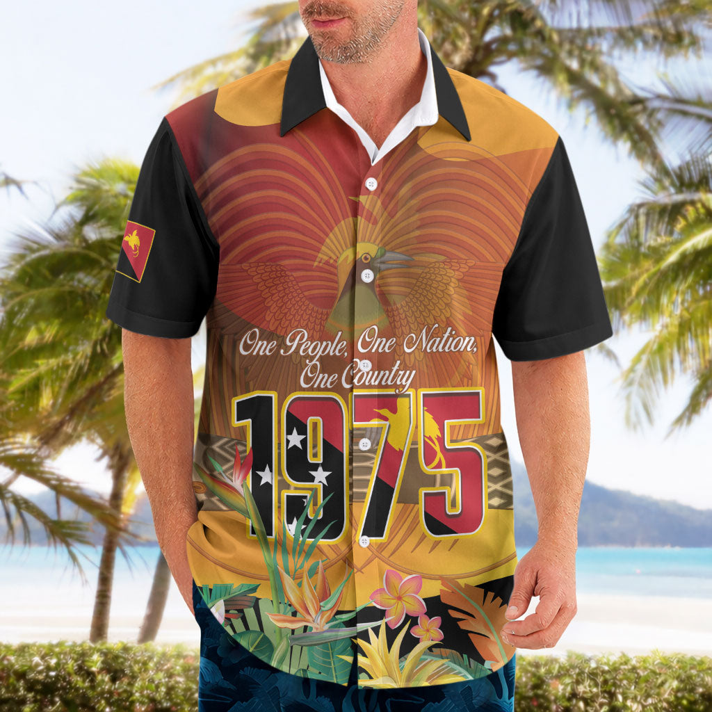 Personalised Papua New Guinea Independence Day Hawaiian Shirt One People One Nation One Country LT14 - Polynesian Pride