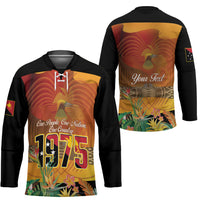 Personalised Papua New Guinea Independence Day Hockey Jersey One People One Nation One Country LT14 - Polynesian Pride