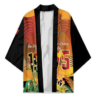Personalised Papua New Guinea Independence Day Kimono One People One Nation One Country LT14 Unisex Multicolor - Polynesian Pride