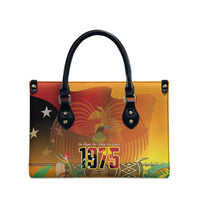 Papua New Guinea Independence Day Leather Bag One People One Nation One Country LT14 - Polynesian Pride
