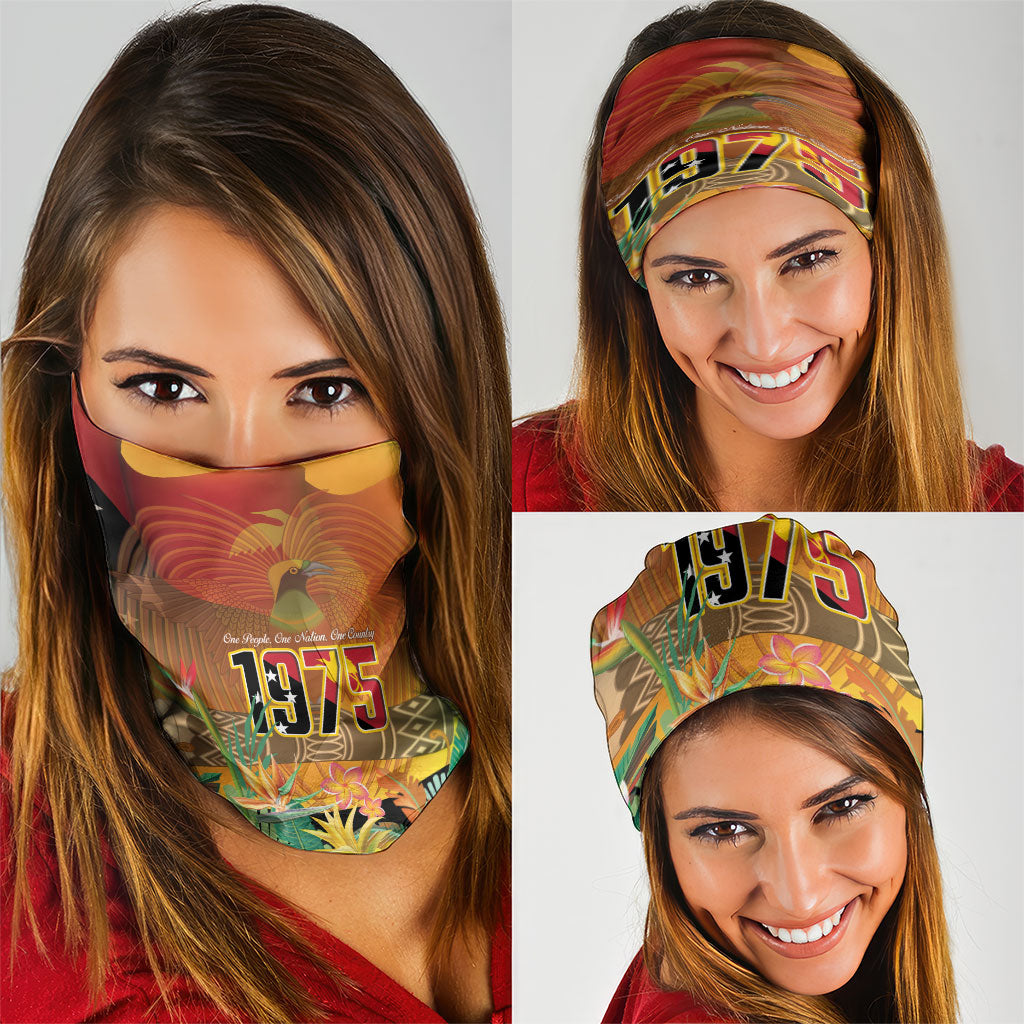 Papua New Guinea Independence Day Neck Gaiter One People One Nation One Country LT14 - Polynesian Pride