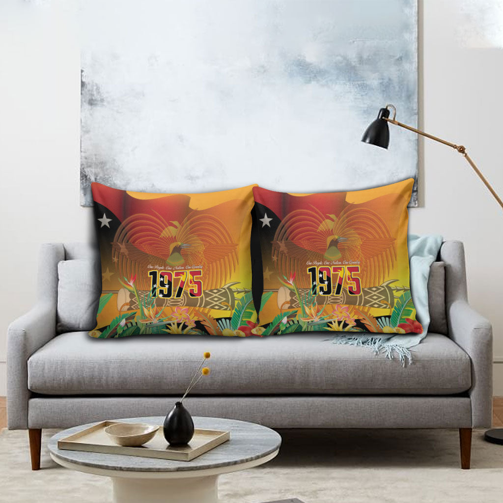 Papua New Guinea Independence Day Pillow Cover One People One Nation One Country LT14 - Polynesian Pride