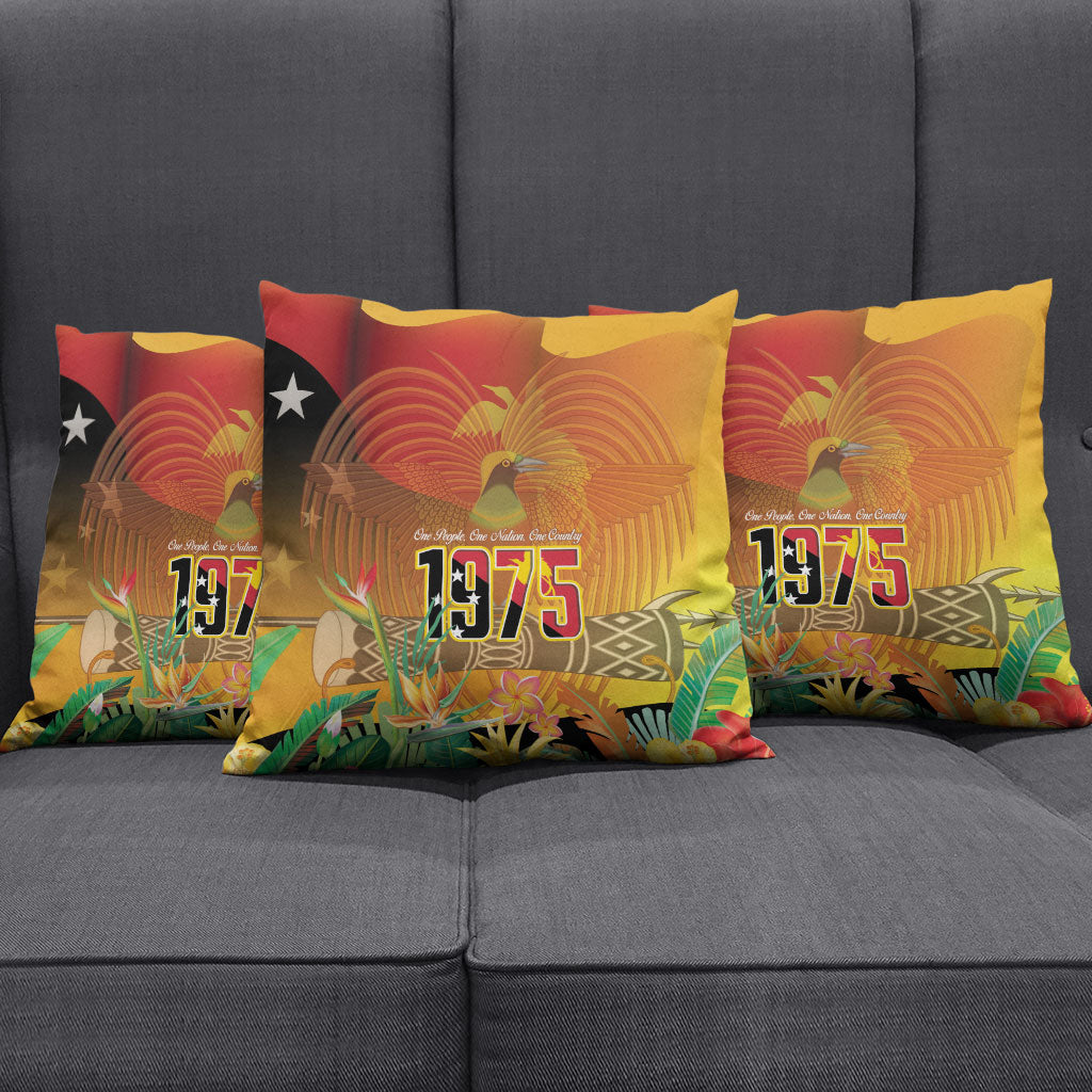 Papua New Guinea Independence Day Pillow Cover One People One Nation One Country LT14 - Polynesian Pride