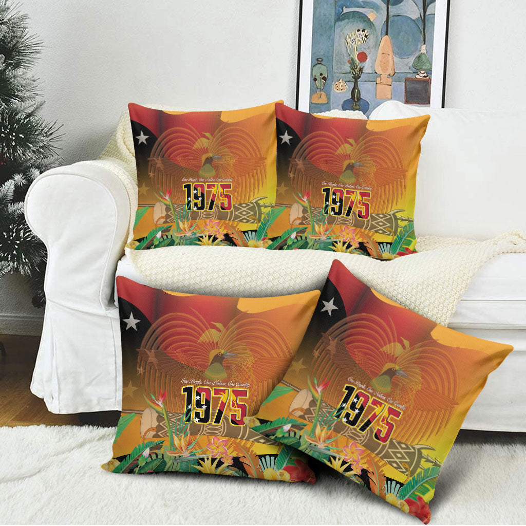 Papua New Guinea Independence Day Pillow Cover One People One Nation One Country LT14 - Polynesian Pride