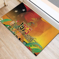 Papua New Guinea Independence Day Rubber Doormat One People One Nation One Country LT14 - Polynesian Pride