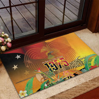 Papua New Guinea Independence Day Rubber Doormat One People One Nation One Country LT14 - Polynesian Pride
