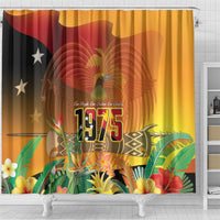 Papua New Guinea Independence Day Shower Curtain One People One Nation One Country LT14 - Polynesian Pride