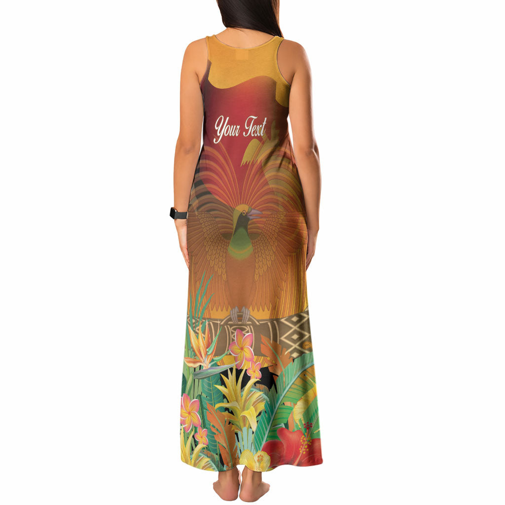 Personalised Papua New Guinea Independence Day Tank Maxi Dress One People One Nation One Country LT14 - Polynesian Pride
