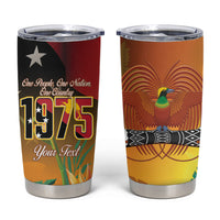 Personalised Papua New Guinea Independence Day Tumbler Cup One People One Nation One Country LT14 Multicolor - Polynesian Pride