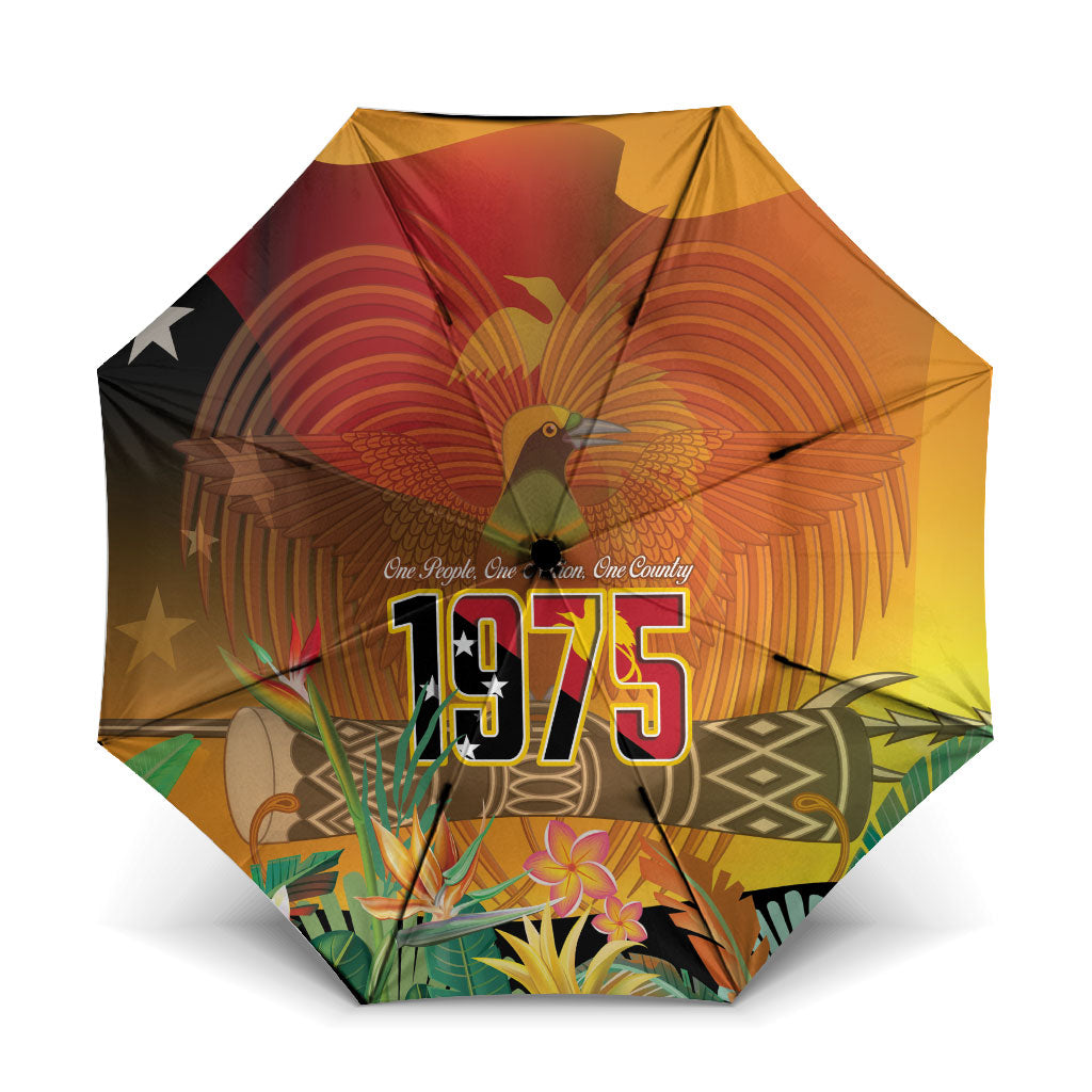 Papua New Guinea Independence Day Umbrella One People One Nation One Country LT14 One Size Folded 11.42 inch Opened Diameter 37.4 inch Multicolor - Polynesian Pride
