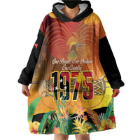 Personalised Papua New Guinea Independence Day Wearable Blanket Hoodie One People One Nation One Country LT14 - Polynesian Pride