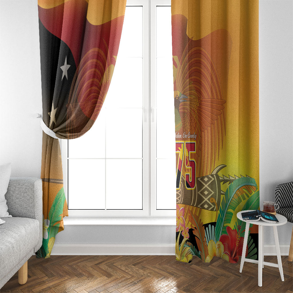 Papua New Guinea Independence Day Window Curtain One People One Nation One Country LT14 - Polynesian Pride