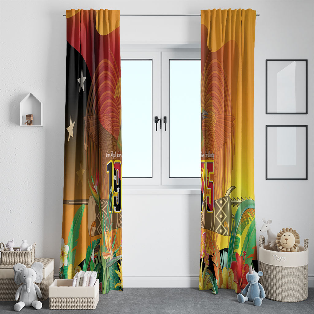 Papua New Guinea Independence Day Window Curtain One People One Nation One Country LT14 - Polynesian Pride