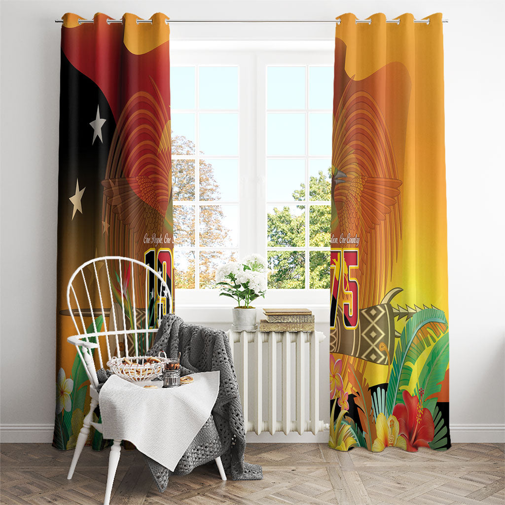 Papua New Guinea Independence Day Window Curtain One People One Nation One Country LT14 - Polynesian Pride