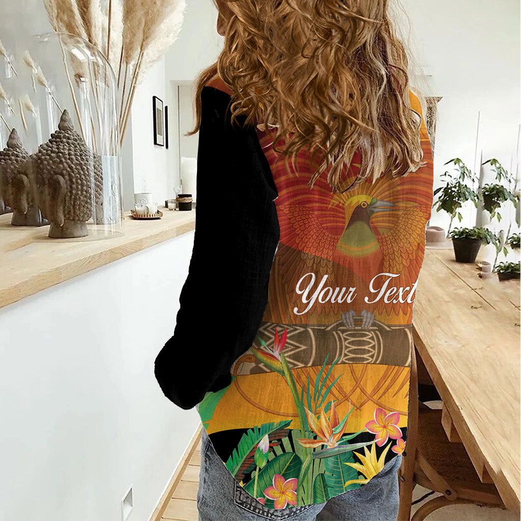Personalised Papua New Guinea Independence Day Women Casual Shirt One People One Nation One Country LT14 - Polynesian Pride