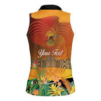 Personalised Papua New Guinea Independence Day Women Sleeveless Polo Shirt One People One Nation One Country LT14 - Polynesian Pride