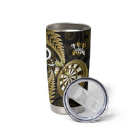 New Zealand Darts Tumbler Cup Happiness Is A Tight Threesome Maori Gold LT14 - Polynesian Pride