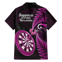 New Zealand Darts Kid Hawaiian Shirt Happiness Is A Tight Threesome Maori Pink LT14 - Polynesian Pride