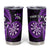 Personalised New Zealand Darts Tumbler Cup Happiness Is A Tight Threesome Maori Purple