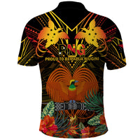 Papua New Guinea East New Britain Province Polo Shirt Papua Niugini Coat Of Arms With Flag Style LT14 - Polynesian Pride