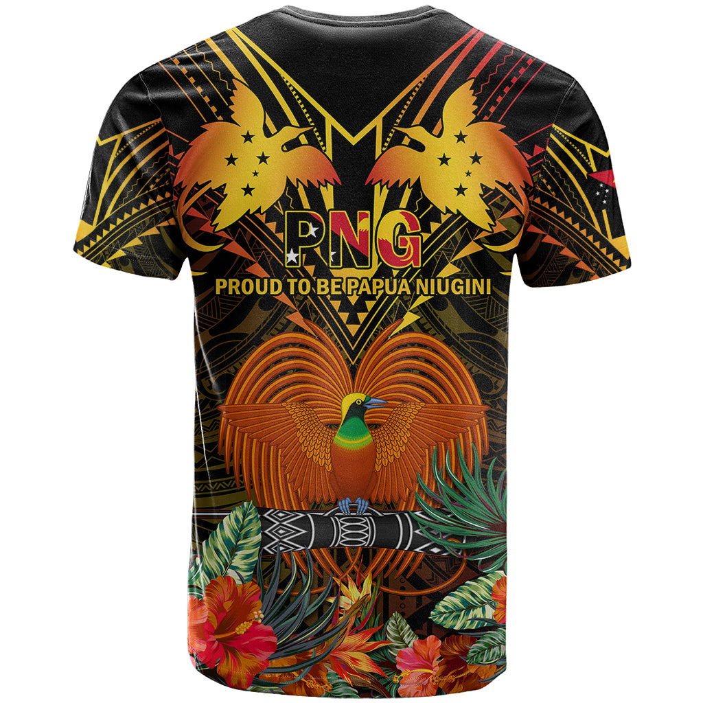 Papua New Guinea Western Province T Shirt Papua Niugini Coat Of Arms With Flag Style LT14 - Polynesian Pride