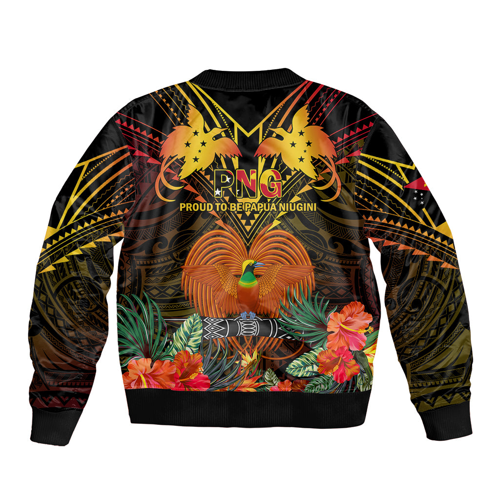 Papua New Guinea Manus Province Bomber Jacket Papua Niugini Coat Of Arms With Flag Style LT14 - Polynesian Pride