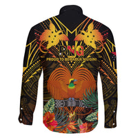 Papua New Guinea Manus Province Family Matching Tank Maxi Dress and Hawaiian Shirt Papua Niugini Coat Of Arms With Flag Style LT14 - Polynesian Pride