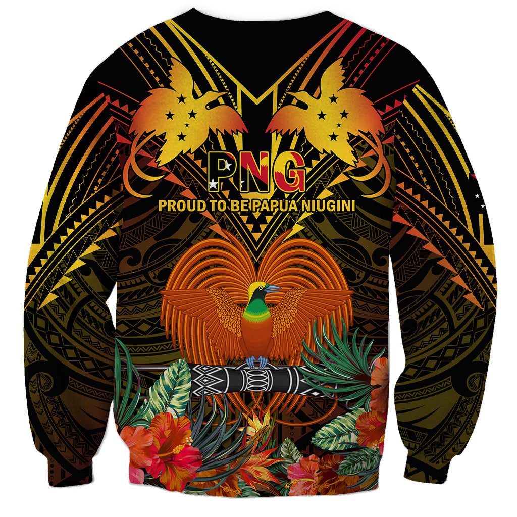 Papua New Guinea Manus Province Sweatshirt Papua Niugini Coat Of Arms With Flag Style LT14 - Polynesian Pride