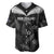 Custom New Zealand Silver Fern Football Baseball Jersey Go Aotearoa Grunge Black - Polynesian Pride