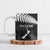 Custom New Zealand Silver Fern Football Ceramic Mug Go Aotearoa Grunge Black - Polynesian Pride