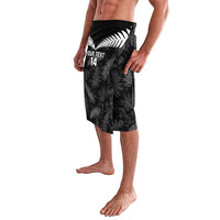 Custom New Zealand Silver Fern Football Lavalava Go Aotearoa Grunge Black LT14 - Polynesian Pride