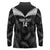Custom New Zealand Silver Fern Football Long Sleeve Polo Shirt Go Aotearoa Grunge Black - Polynesian Pride
