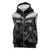 Custom New Zealand Silver Fern Football Sleeveless Zip Hoodie Go Aotearoa Grunge Black - Polynesian Pride