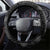 New Zealand Silver Fern Football Steering Wheel Cover Go Aotearoa Grunge Black - Polynesian Pride