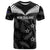 Custom New Zealand Silver Fern Football T Shirt Go Aotearoa Grunge Black - Polynesian Pride