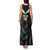 Custom New Zealand Silver Fern Football Tank Maxi Dress Go Aotearoa Grunge Black - Polynesian Pride