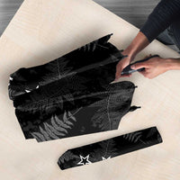 Custom New Zealand Silver Fern Football Umbrella Go Aotearoa Grunge Black LT14 - Polynesian Pride