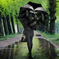 Custom New Zealand Silver Fern Football Umbrella Go Aotearoa Grunge Black LT14 - Polynesian Pride