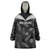 Custom New Zealand Silver Fern Football Wearable Blanket Hoodie Go Aotearoa Grunge Black - Polynesian Pride