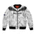 Custom New Zealand Silver Fern Football Bomber Jacket Go Aotearoa Grunge White - Polynesian Pride