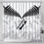 Custom New Zealand Silver Fern Football Shower Curtain Go Aotearoa Grunge White - Polynesian Pride