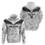 Custom New Zealand Silver Fern Football Zip Hoodie Go Aotearoa Grunge White - Polynesian Pride