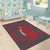 Custom New Caledonia Football Area Rug Allez Les Cagous Grey Version - Polynesian Pride