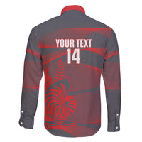 Custom New Caledonia Football Family Matching Long Sleeve Bodycon Dress and Hawaiian Shirt Allez Les Cagous Grey Version - Polynesian Pride