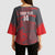Custom New Caledonia Football Kimono Sleeve Blouse Allez Les Cagous Grey Version - Polynesian Pride