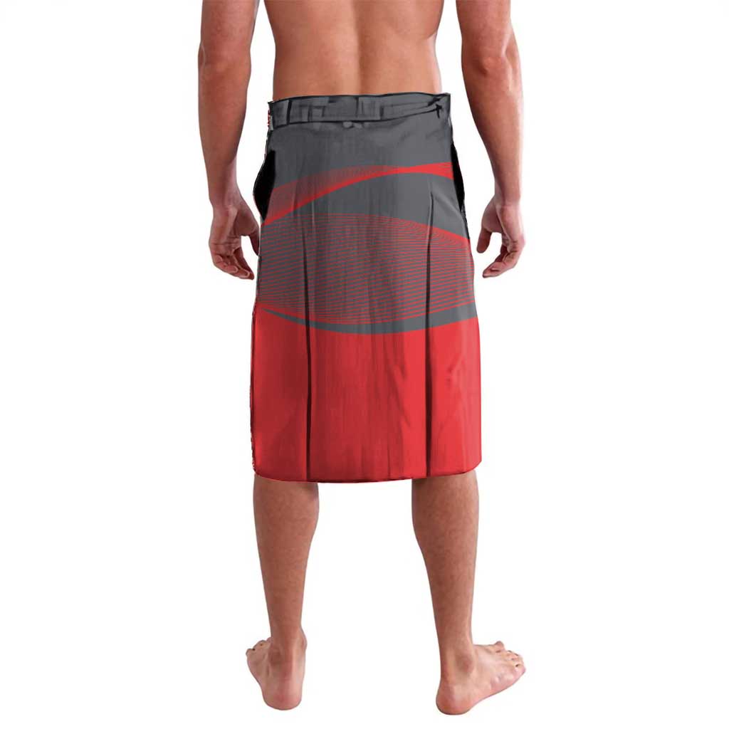 Custom New Caledonia Football Lavalava Allez Les Cagous Grey Version - Polynesian Pride